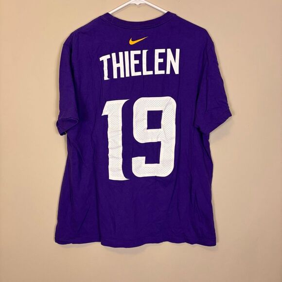 Nike The Nike Tee Minnesota Vikings Thielen #19 Jersey Tshirt Men's Large - Picture 2 of 3
